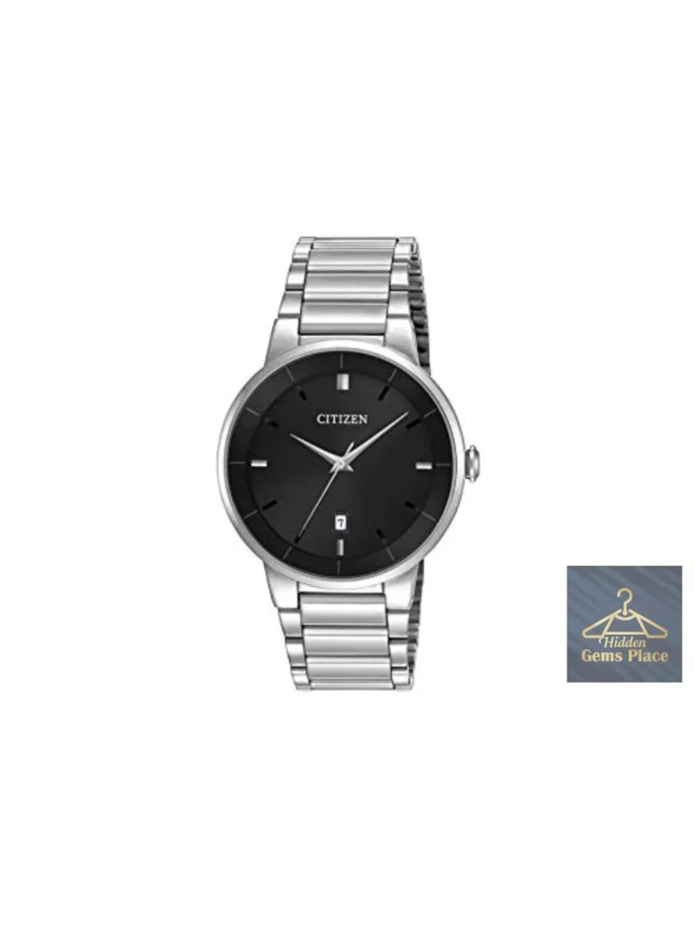 Citizen Quartz Stainless Steel Wrist Watch Mens Classic Analog Date Window